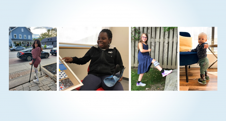 collage of orthotics clients