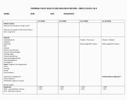Cerebral Palsy (CP) Health and Wellness Record, I and II